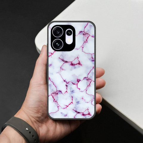 Oppo Reno 16 Cover - White Marble Series - HQ Premium Shine Durable Shatterproof Case