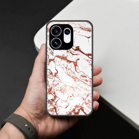 Oppo Reno 16 Cover - White Marble Series 2 - HQ Premium Shine Durable Shatterproof Case