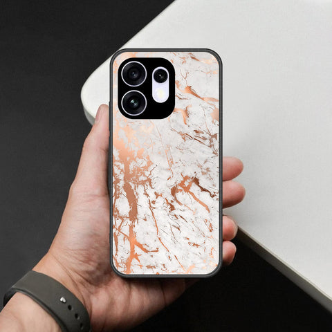 Oppo Reno 16 Cover - White Marble Series 2 - HQ Premium Shine Durable Shatterproof Case