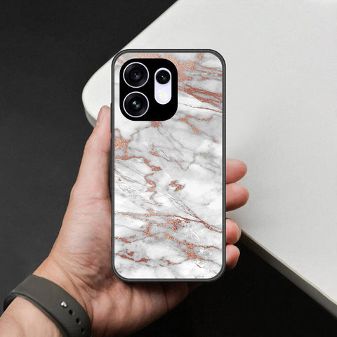 Oppo Reno 16 Cover - White Marble Series 2 - HQ Premium Shine Durable Shatterproof Case