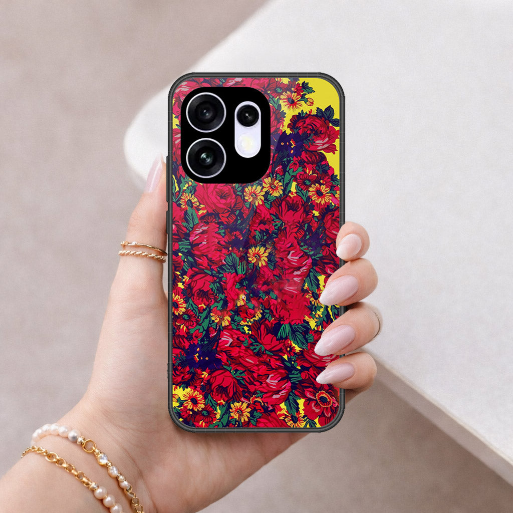 Oppo Reno 16 Cover - Floral Series - HQ Premium Shine Durable Shatterproof Case