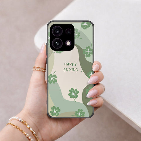 Oppo Reno 16F 5G Cover - Happy Series - HQ Ultra Shine Premium Infinity Glass Soft Silicon Borders Case