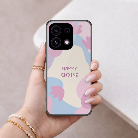 Oppo Reno 16F 5G Cover - Happy Series - HQ Ultra Shine Premium Infinity Glass Soft Silicon Borders Case