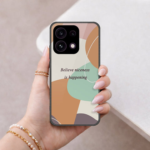 Oppo Reno 16F 5G Cover - Happy Series - HQ Ultra Shine Premium Infinity Glass Soft Silicon Borders Case