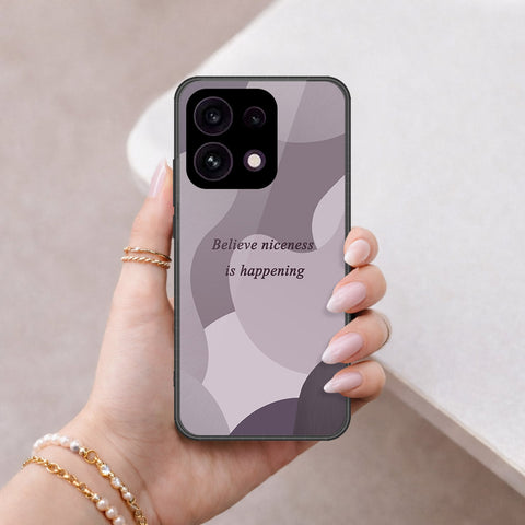 Oppo Reno 16F 5G Cover - Happy Series - HQ Ultra Shine Premium Infinity Glass Soft Silicon Borders Case