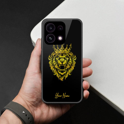 Oppo Reno 16F 5G Cover - Gold Series - HQ Ultra Shine Premium Infinity Glass Soft Silicon Borders Case