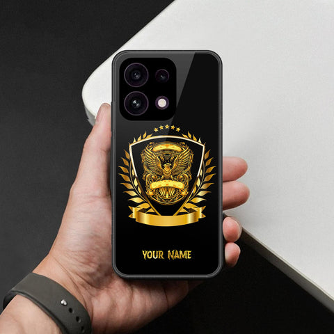 Oppo Reno 16F 5G Cover - Gold Series - HQ Ultra Shine Premium Infinity Glass Soft Silicon Borders Case
