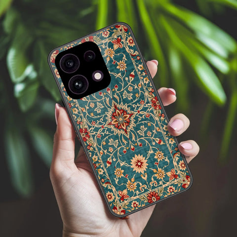 Oppo Reno 16F 5G Cover - ONation Persian Rugs Series 2 - HQ Ultra Shine Premium Infinity Glass Soft Silicon Borders Case