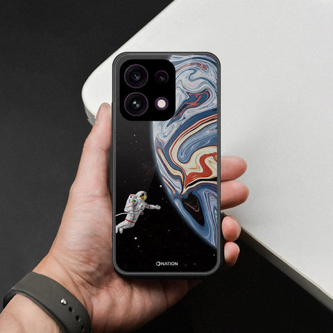 Oppo Reno 16F 5G Cover - Cosmic Marble Astronaut Design - HQ Ultra Shine Premium Infinity Glass Soft Silicon Borders Case
