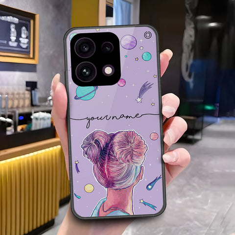 Oppo Reno 16F 5G Cover - ONation Your Name Series - HQ Ultra Shine Premium Infinity Glass Soft Silicon Borders Case