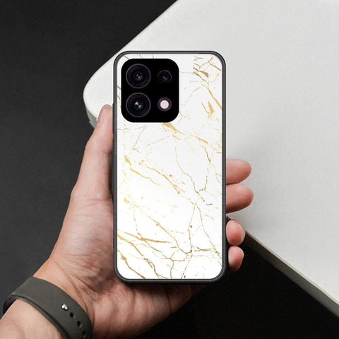 Oppo Reno 16F 5G Cover - White Marble Series 2 - HQ Ultra Shine Premium Infinity Glass Soft Silicon Borders Case