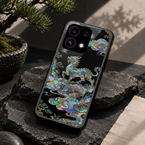 Oppo Reno 16F 5G Cover - Pearl Dynasty Series - HQ Ultra Shine Premium Infinity Glass Soft Silicon Borders Case