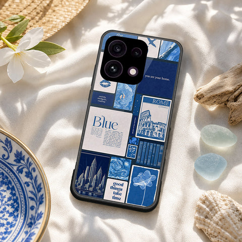 Oppo Reno 16F 5G Cover - ONation Aesthetic Collage Series - HQ Ultra Shine Premium Infinity Glass Soft Silicon Borders Case