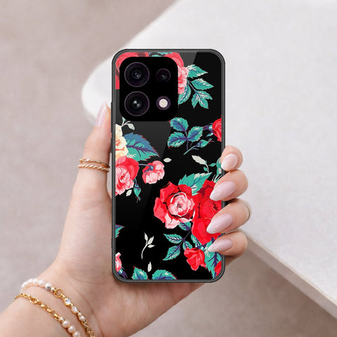 Oppo Reno 16F 5G Cover - Floral Series - HQ Ultra Shine Premium Infinity Glass Soft Silicon Borders Case