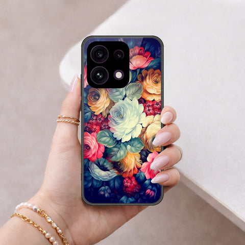Oppo Reno 16F 5G Cover - Floral Series 2 - HQ Ultra Shine Premium Infinity Glass Soft Silicon Borders Case