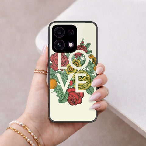 Oppo Reno 16F 5G Cover - Floral Series 2 - HQ Ultra Shine Premium Infinity Glass Soft Silicon Borders Case