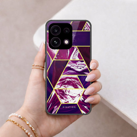 Oppo Reno 16F 5G Cover - O'Nation Shades of Marble Series - HQ Ultra Shine Premium Infinity Glass Soft Silicon Borders Case