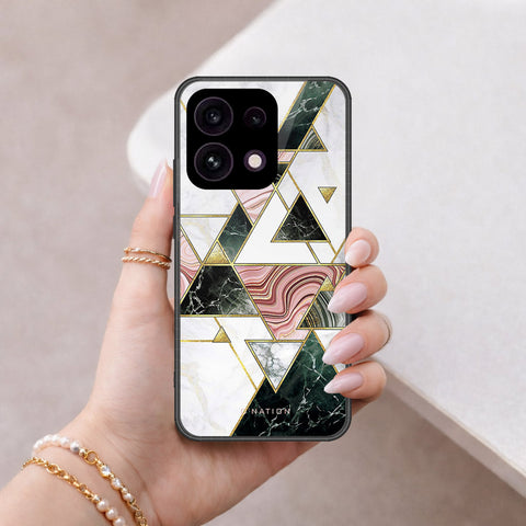 Oppo Reno 16F 5G Cover - O'Nation Shades of Marble Series - HQ Ultra Shine Premium Infinity Glass Soft Silicon Borders Case