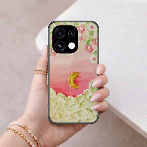 Oppo Reno 16 Pro Cover - Floral Series - Design 7 - Pink & Yellow - HQ Premium Shine Durable Shatterproof Case