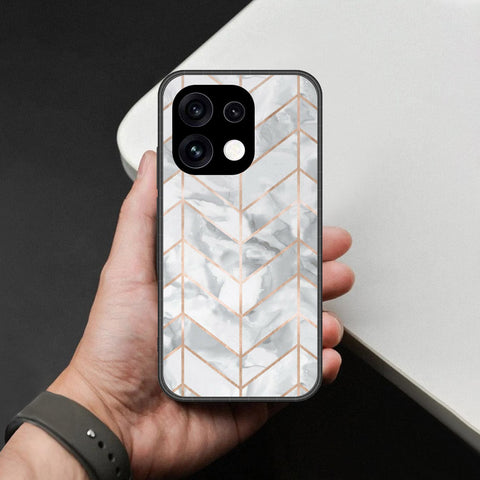 Oppo Reno 16 Pro Cover - White Marble Series 2 - HQ Premium Shine Durable Shatterproof Case