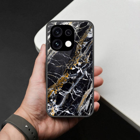 Oppo Reno 16 Pro Cover - Black Marble Series - HQ Premium Shine Durable Shatterproof Case