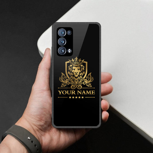 Oppo Reno 6 Pro Plus Cover - Gold Series - HQ Ultra Shine Premium Infinity Glass Soft Silicon Borders Case