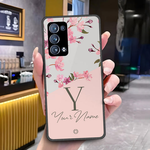 Oppo Reno 6 Pro Plus Cover - ONation Your Name Series - HQ Ultra Shine Premium Infinity Glass Soft Silicon Borders Case