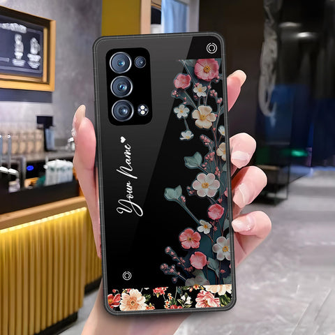 Oppo Reno 6 Pro Plus Cover - ONation Your Name Series - HQ Ultra Shine Premium Infinity Glass Soft Silicon Borders Case