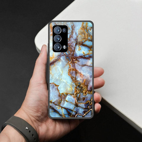 Oppo Reno 6 Pro Plus Cover - Colorful Marble Series - HQ Ultra Shine Premium Infinity Glass Soft Silicon Borders Case