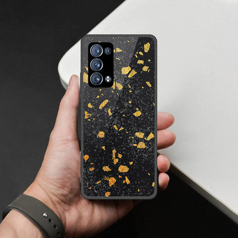 Oppo Reno 6 Pro Plus Cover - Black Marble Series - HQ Ultra Shine Premium Infinity Glass Soft Silicon Borders Case