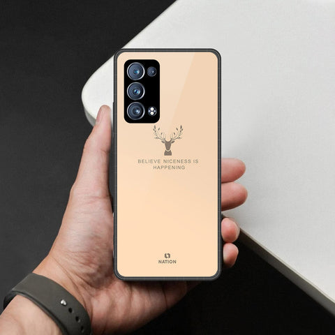 Oppo Reno 6 Pro Plus Cover - Nice Series - HQ Ultra Shine Premium Infinity Glass Soft Silicon Borders Case