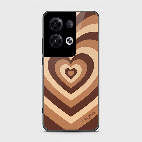 Oppo Reno 8 Pro Cover- O'Nation Heartbeat Series - HQ Ultra Shine Premium Infinity Glass Soft Silicon Borders Case