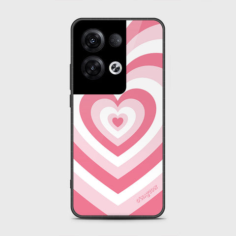 Oppo Reno 8 Pro Cover- O'Nation Heartbeat Series - HQ Ultra Shine Premium Infinity Glass Soft Silicon Borders Case