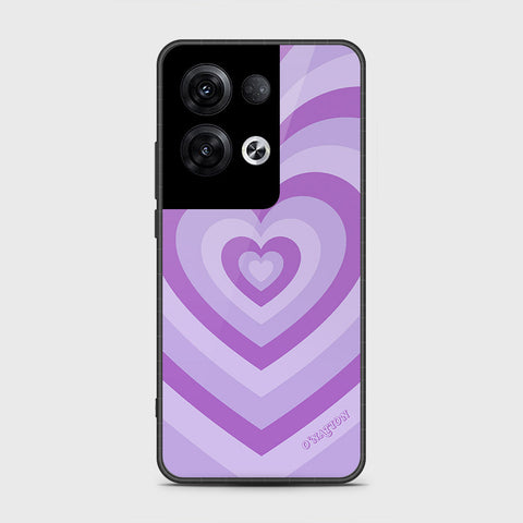 Oppo Reno 8 Pro Cover- O'Nation Heartbeat Series - HQ Ultra Shine Premium Infinity Glass Soft Silicon Borders Case