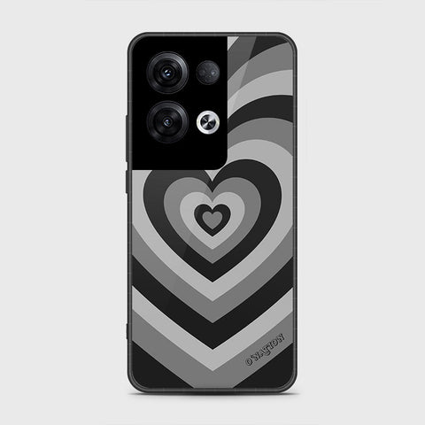 Oppo Reno 8 Pro Cover- O'Nation Heartbeat Series - HQ Ultra Shine Premium Infinity Glass Soft Silicon Borders Case