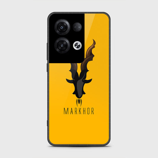 Oppo Reno 8 Pro Cover- Markhor Series - HQ Ultra Shine Premium Infinity Glass Soft Silicon Borders Case