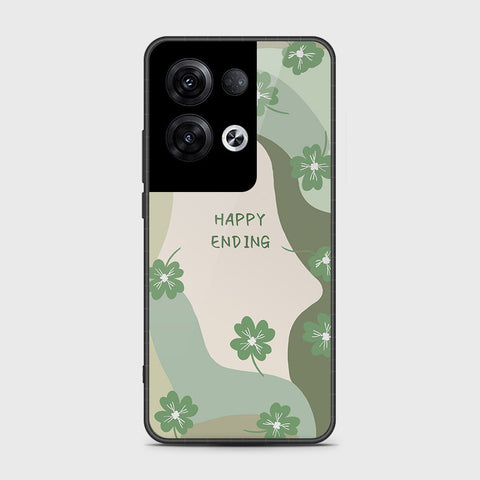 Oppo Reno 8 Pro Plus Cover- Happy Series - HQ Ultra Shine Premium Infinity Glass Soft Silicon Borders Case (Fast Delivery)(AS)