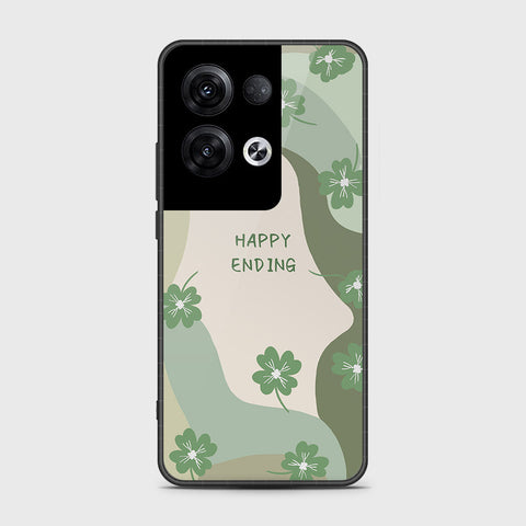 Oppo Reno 8 Pro Cover- Happy Series - HQ Ultra Shine Premium Infinity Glass Soft Silicon Borders Case