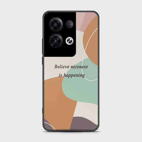 Oppo Reno 8 Pro Plus Cover- Happy Series - HQ Ultra Shine Premium Infinity Glass Soft Silicon Borders Case (Fast Delivery)(AS)