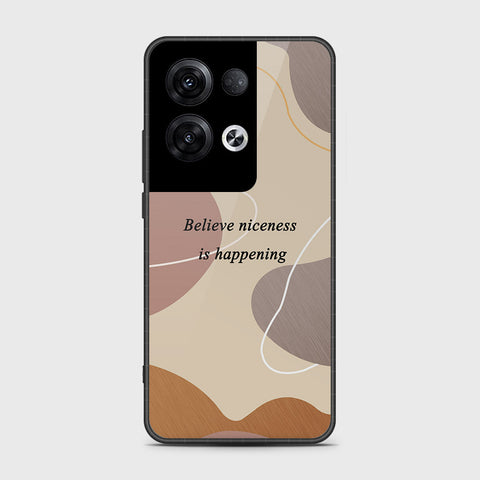 Oppo Reno 8 Pro Plus Cover- Happy Series - HQ Ultra Shine Premium Infinity Glass Soft Silicon Borders Case (Fast Delivery)(AS)