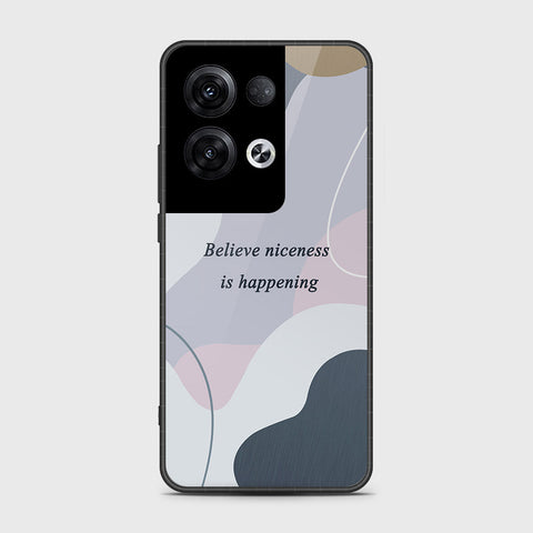 Oppo Reno 8 Pro Plus Cover- Happy Series - HQ Ultra Shine Premium Infinity Glass Soft Silicon Borders Case (Fast Delivery)(AS)