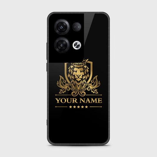 Oppo Reno 8 Pro Plus Cover- Gold Series - HQ Ultra Shine Premium Infinity Glass Soft Silicon Borders Case