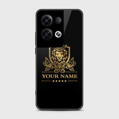 Oppo Reno 8 Pro Plus Cover- Gold Series - HQ Ultra Shine Premium Infinity Glass Soft Silicon Borders Case