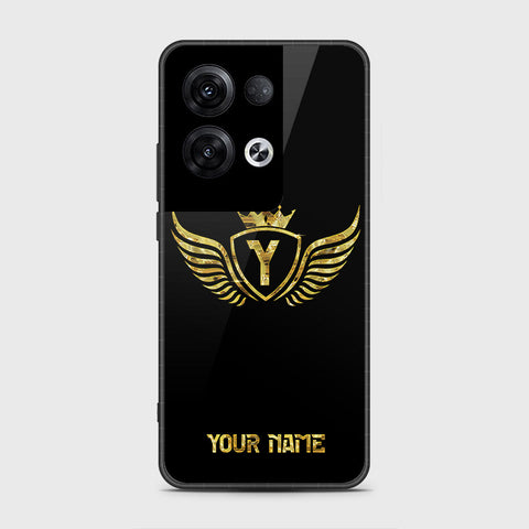 Oppo Reno 8 Pro Plus Cover- Gold Series - HQ Ultra Shine Premium Infinity Glass Soft Silicon Borders Case