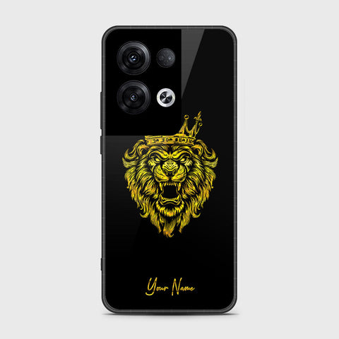 Oppo Reno 8 Pro Plus Cover- Gold Series - HQ Ultra Shine Premium Infinity Glass Soft Silicon Borders Case