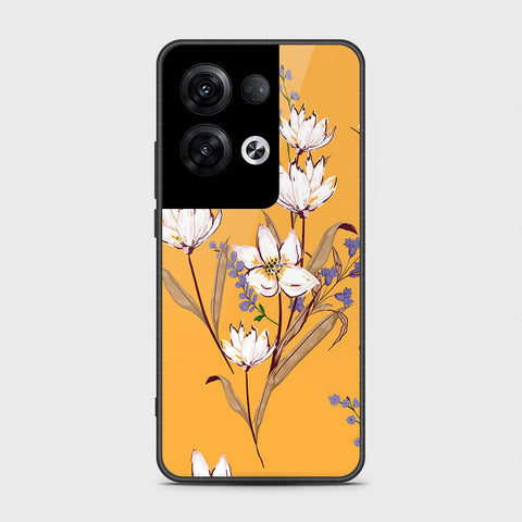 Oppo Reno 8 Pro Cover- Floral Series - HQ Ultra Shine Premium Infinity Glass Soft Silicon Borders Case