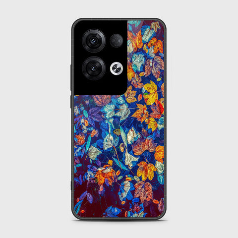 Oppo Reno 8 Pro Cover- Floral Series 2 - HQ Ultra Shine Premium Infinity Glass Soft Silicon Borders Case