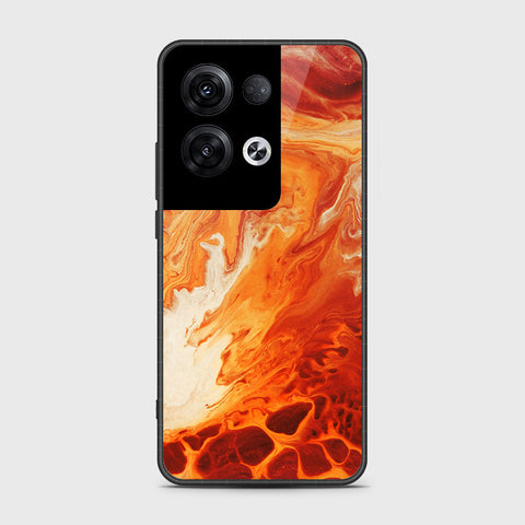 Oppo Reno 8 Pro Cover- Mystic Marble Series - HQ Ultra Shine Premium Infinity Glass Soft Silicon Borders Case