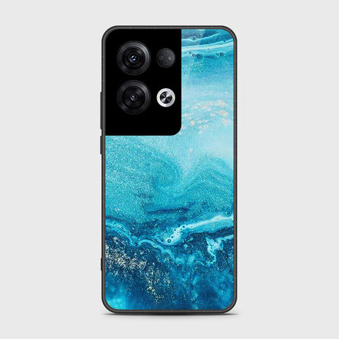 Oppo Reno 8 Pro Cover- Mystic Marble Series - HQ Ultra Shine Premium Infinity Glass Soft Silicon Borders Case