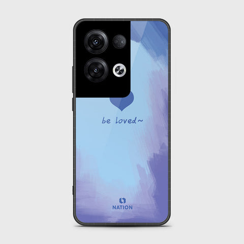 Oppo Reno 8 Pro Cover- Onation Heart Series - HQ Ultra Shine Premium Infinity Glass Soft Silicon Borders Case